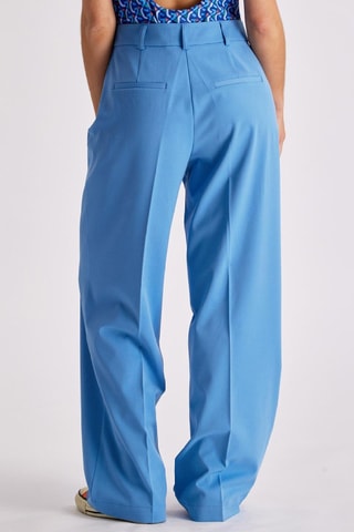 Pantaloni a vita alta Fara - Celeste
