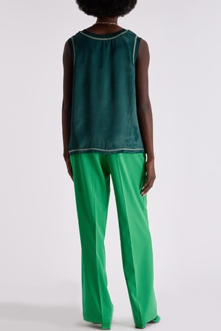 Pantaloni a vita alta Fara - Verde