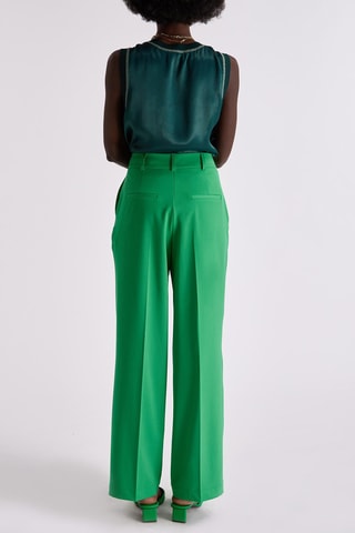 Pantaloni a vita alta Fara - Verde
