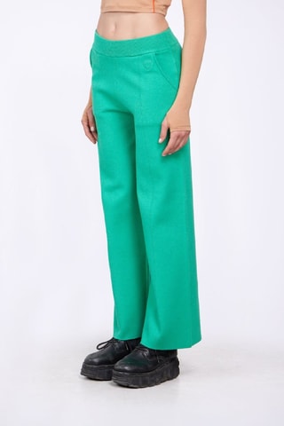 Pantalon taille haute Annie - Vert d'eau