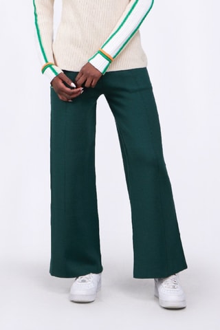 Pantalon taille haute Annie - Vert foncé