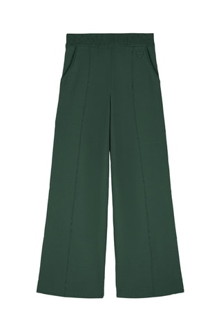 Pantalon taille haute Annie - Vert foncé
