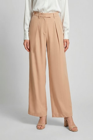 Pantalon taille haute Silvie - Beige