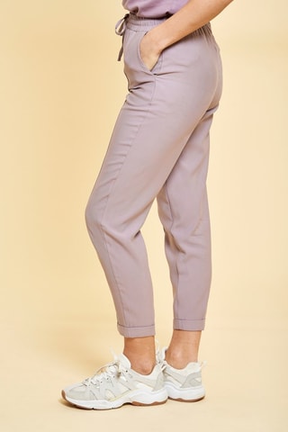 Pantaloni 7/8 a vita alta Samia - Viola