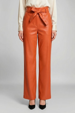 Pantaloni a vita alta Melina - Arancione