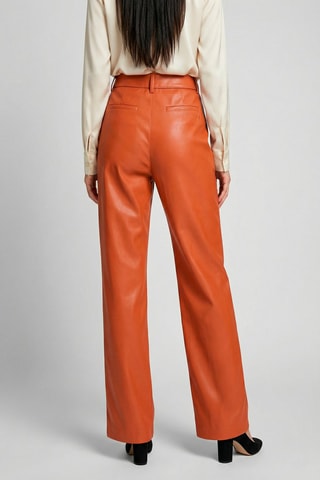 Pantaloni a vita alta Melina - Arancione
