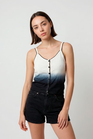 Top dip and dye Elisabeth - Nero