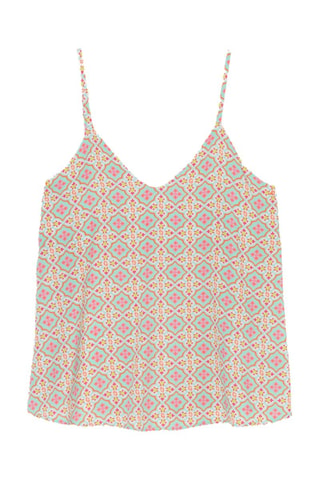 Top Carlotta - Beige e fucsia