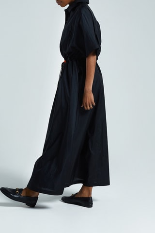 Vestido camisero Berthe - Negro