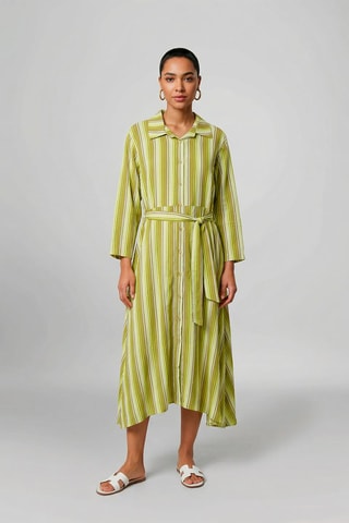Vestido camisero Helene - Verde oliva