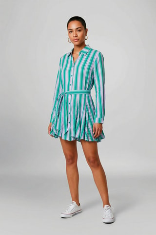 Vestido camisero Christine - Turquesa