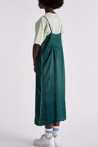 Vestido midi Garance - Verde esmeralda