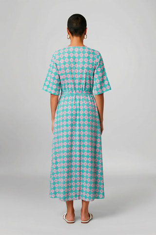 Vestido camisero Telma - Turquesa