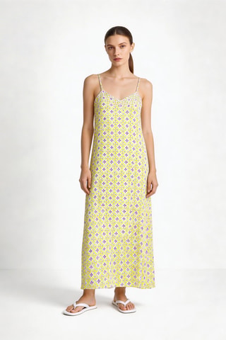 Vestido largo Mayane - Amarillo