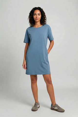 Vestido camiseta Emily - Celeste
