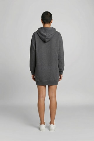 Robe sweat  à capuche Salome - Anthracite chiné