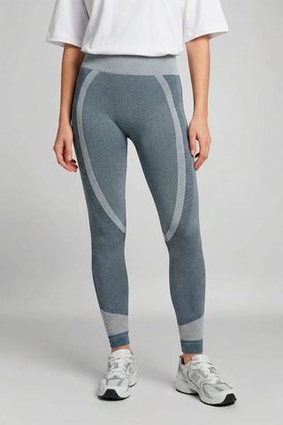Leggings Bonniee - Azul petróleo y gris claro
