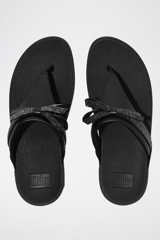 Tongs en cuir Microwobbleboard - Noir