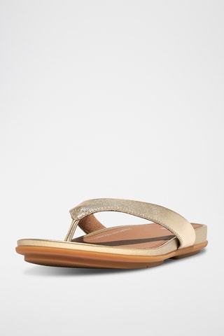 Tongs en cuir Dynamicush - Doré