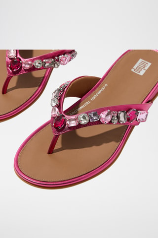 Tongs en cuir Dynamicush - Fuchsia