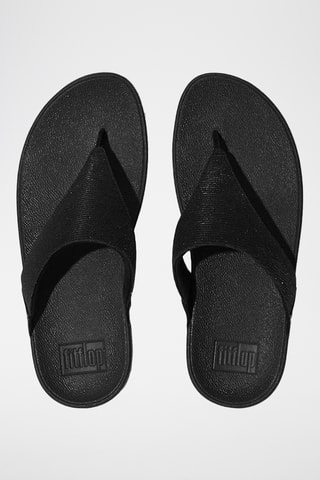 Tongs compensées Lulu Shimmerlux - Noir