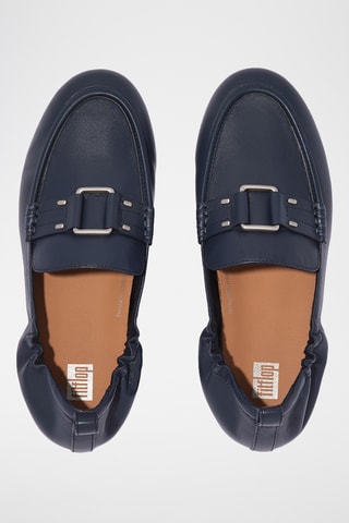 Mocassins en cuir Dynamicush - Bleu marine