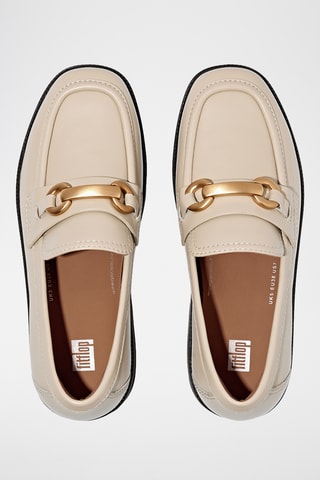 Mocassins plateformes en cuir Microwobbleboard - Beige