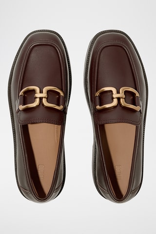 Mocassins à talons en cuir Microwobbleboard - Marron