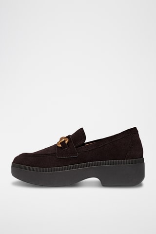 Mocassins plateformes en nubuck Microwobbleboard - Marron