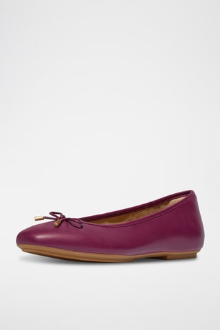 Ballerines en cuir Dynamicush - Bordeaux