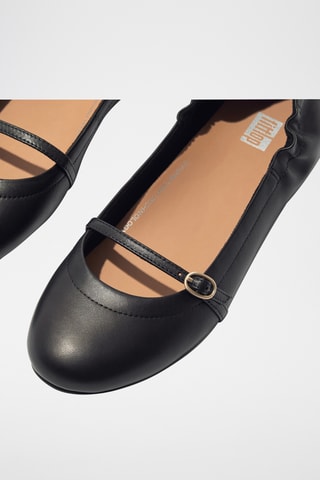 Ballerines en cuir - Noir