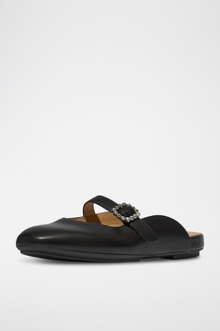 Mules en cuir Dynamicush - Noir