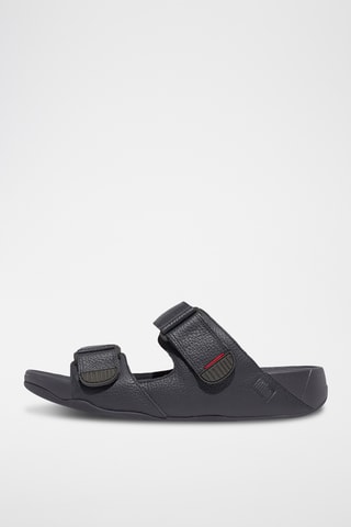 Mules en cuir Microwobbleboard - Bleu nuit