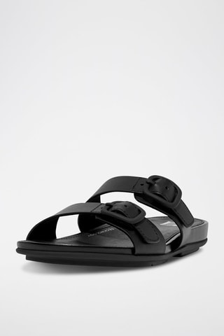 Mules en cuir Gracie - Noir