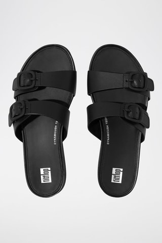 Mules en cuir Gracie - Noir