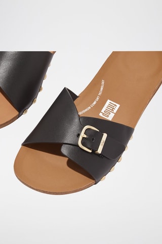 Mules en cuir  - Noir