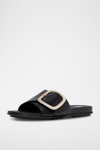Mules en cuir - Noir