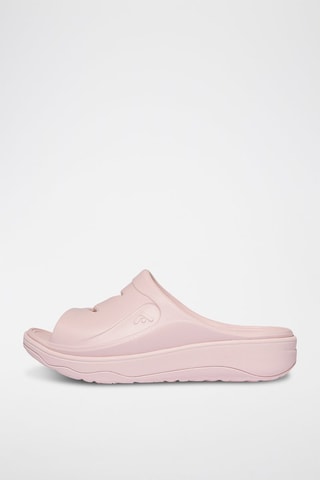 Mules plateformes RelieFF - Rose