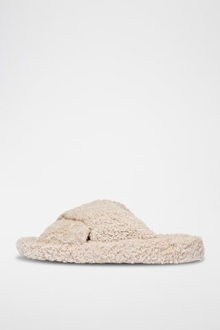 Mules fourrées Iqushion - Beige
