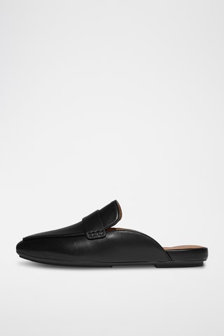 Mules en cuir Dynamicush - Noir