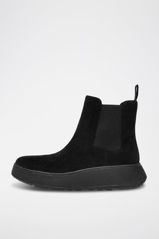 Bottines Chelsea en nubuck F-Mode - Noir