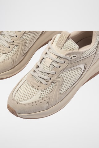 Baskets en nubuck Microwobbleboard - Beige