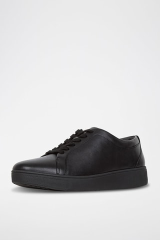 Sapatilhas em couro Preto - Preto
