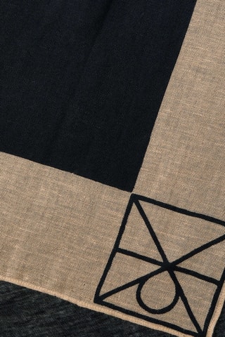 Foulard en lin - Noir