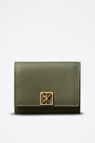 Portefeuille en cuir - Vert olive