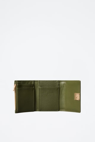 Portefeuille en cuir - Vert olive