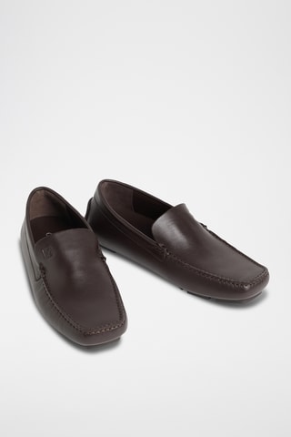 Mocassins en cuir nappa - Marron