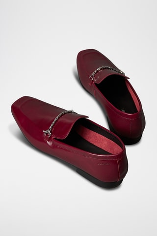 Mocassins en cuir - Bordeaux