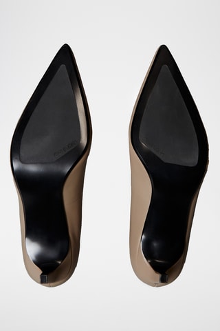 Escarpins en cuir - Taupe
