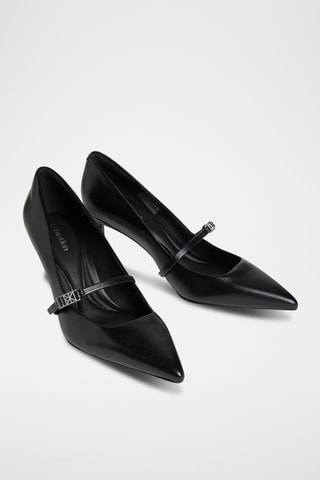 Escarpins en cuir de chèvre - Noir